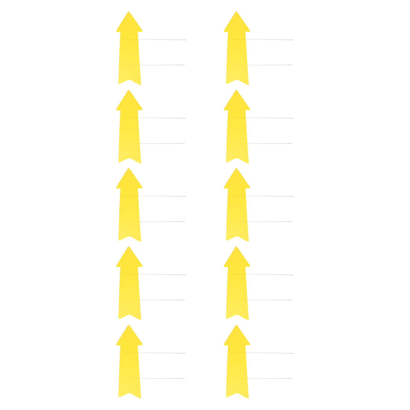 Yard Sign Blank - 10 szt. Puste, żółte, dwustronne, plastikowe,