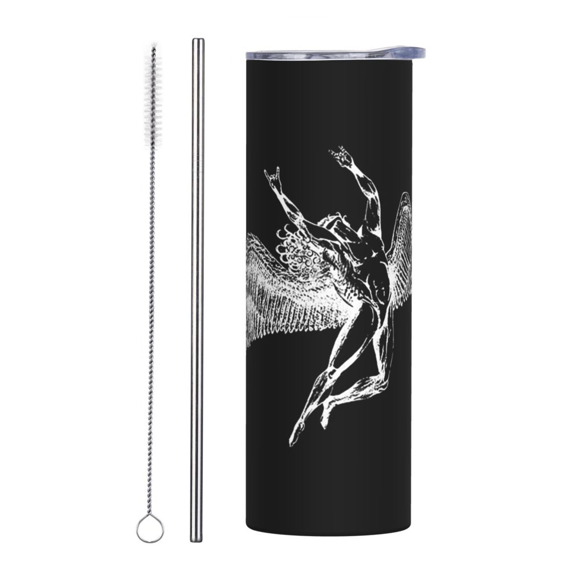 Tumbler 20Oz White - Icarus – kubek termiczny ze słomką