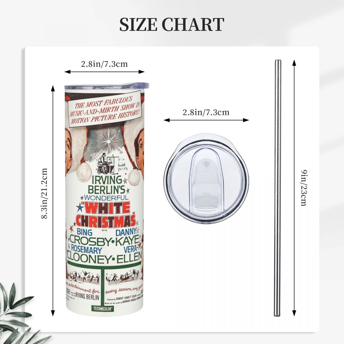 White Christmas - Bing Crosby, – Tumbler 20Oz White recenzja i cena