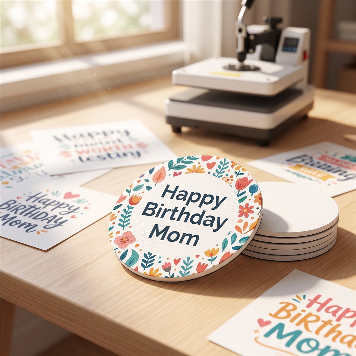 【ABFS】80 sztuk – puste podkład – Coaster Sublimation Blank recenzja i cena