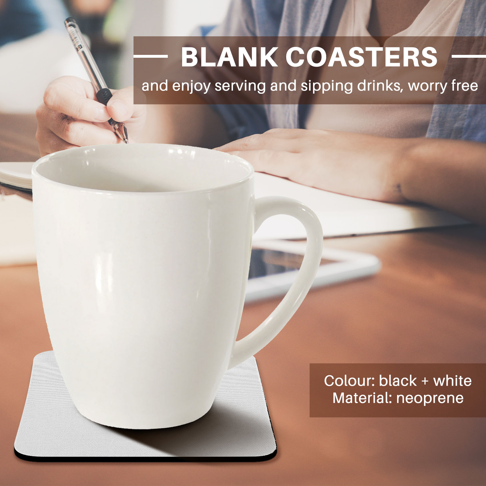 ✱ 35 sztuk kwadratowych podkła – Coaster Sublimation Blank recenzja i cena