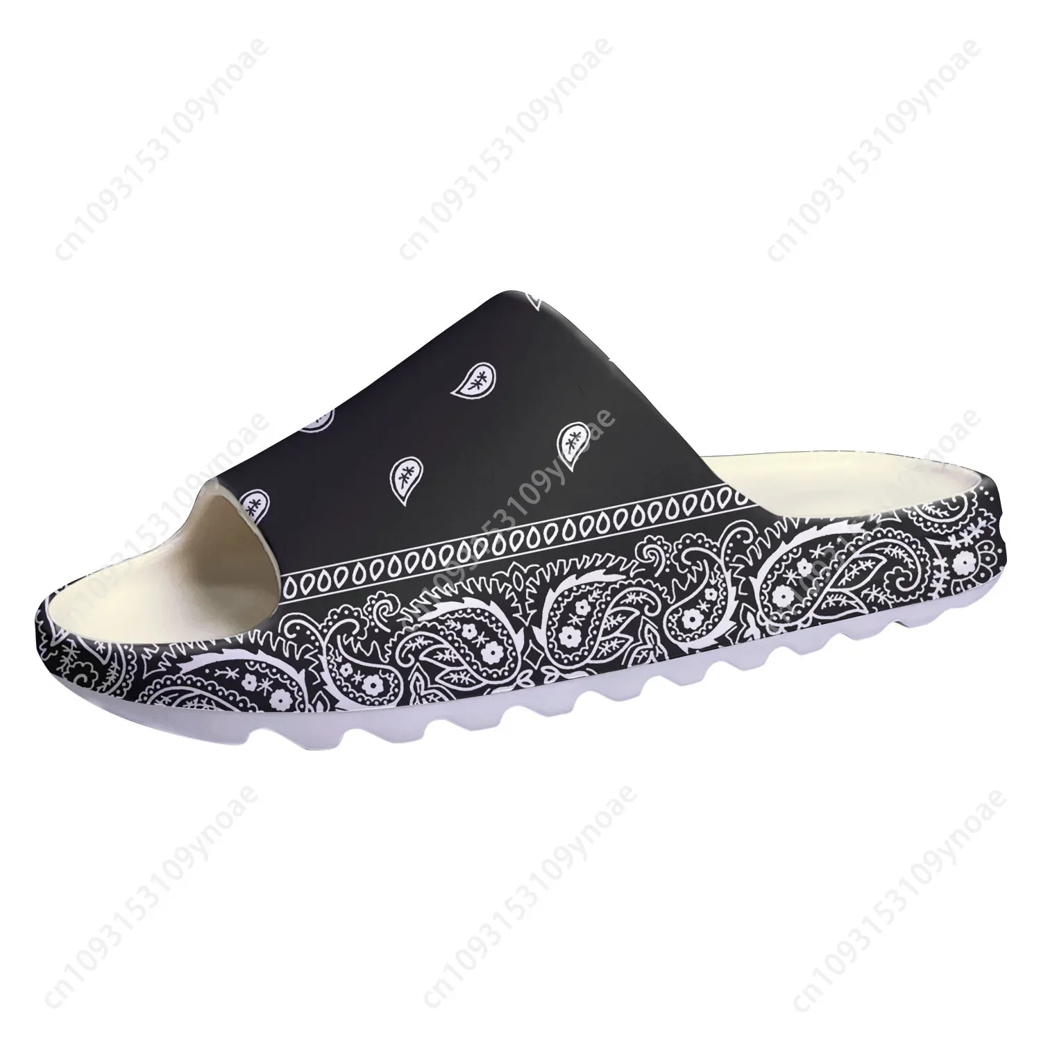 Klapki Bandana Paisley Miękka  – Bandana Blank White recenzja i cena