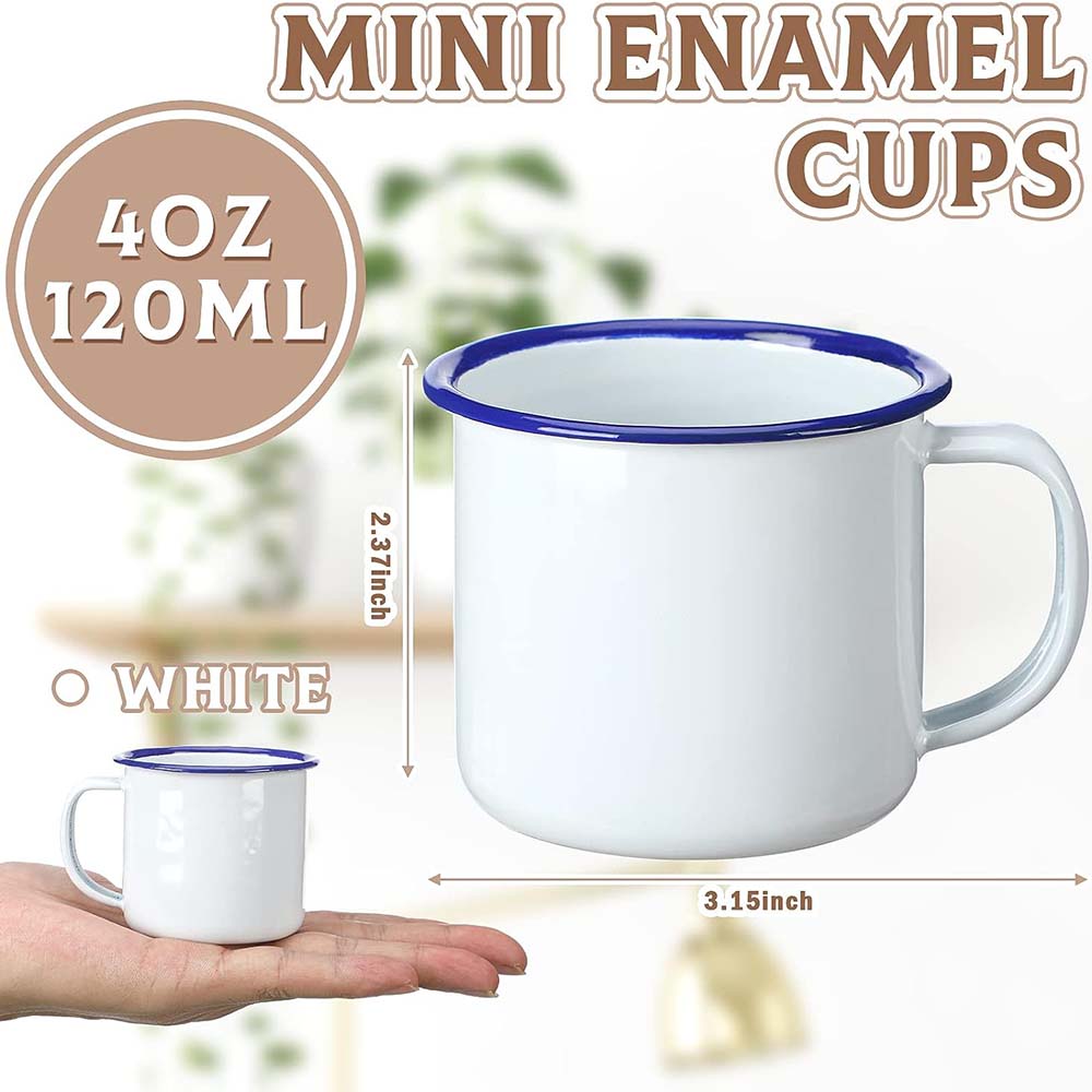 Mini Emaliowane Kempingowe Kub – Sublimation Mug White recenzja i cena